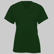 B-Core Girls Performance Solid Color Lap V-Neck Tee