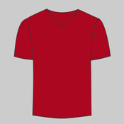LA T Adult Fine Jersey V-Neck T-Shirt