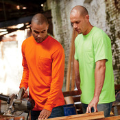 Adult Long-Sleeve Tee with Pocket