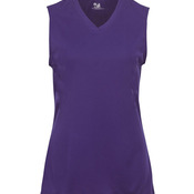 B-Core Girls Performance Solid Color Lap - Neck Sleeveless Tee