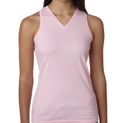 LA T Junior V-Neck Racer Back Tank