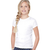 + Canvas Girls' Baby Rib Short-Sleeve Tee