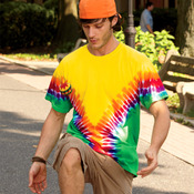 Gildan Tie-Dye Adult Multi-Color V Tee