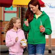 Youth NuBlend® Full-Zip Hooded Sweatshirt