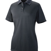 UltraClub&reg; Ladies’ Cool & Dry Elite Mini-Check Jacquard Polo