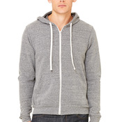 Unisex Triblend Sponge Fleece Full-Zip Hoodie