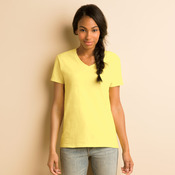 &reg; Heavy Cotton&trade; Ladies' V-Neck T-Shirt