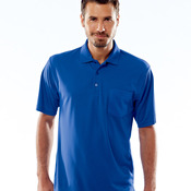 UltraClub® Adult Cool & Dry Mesh Piqué Polo with Pocket