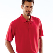UltraClub® Men's Cool & Dry Box Jacquard Performance Polo