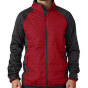 UltraClub® Adult Cool & Dry Quilted Front Full-Zip Lightweight Jacket