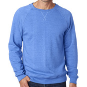 J.America Adult Tri-Blend Fleece Crew