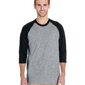 Adult Heavy Cotton™ Three-Quarter Raglan Sleeve T-Shirt